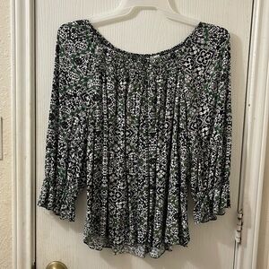 18/20w multicolor green blouse